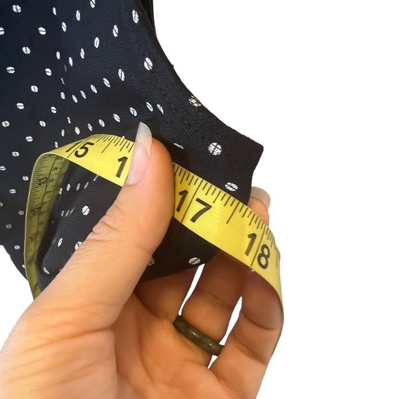 Vintage 90s Black White Micro Polkadot Vest Medium - Picture 4 of 5